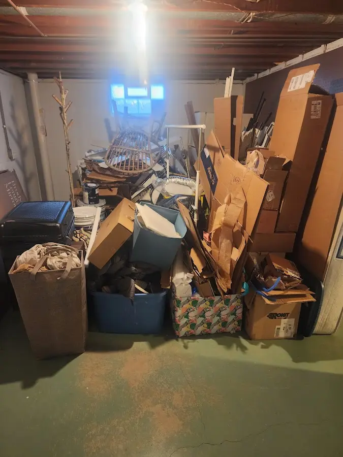 Roll-off dumpster container at job site for 40 Yard Dumpster Rental in Wekiwa Springs